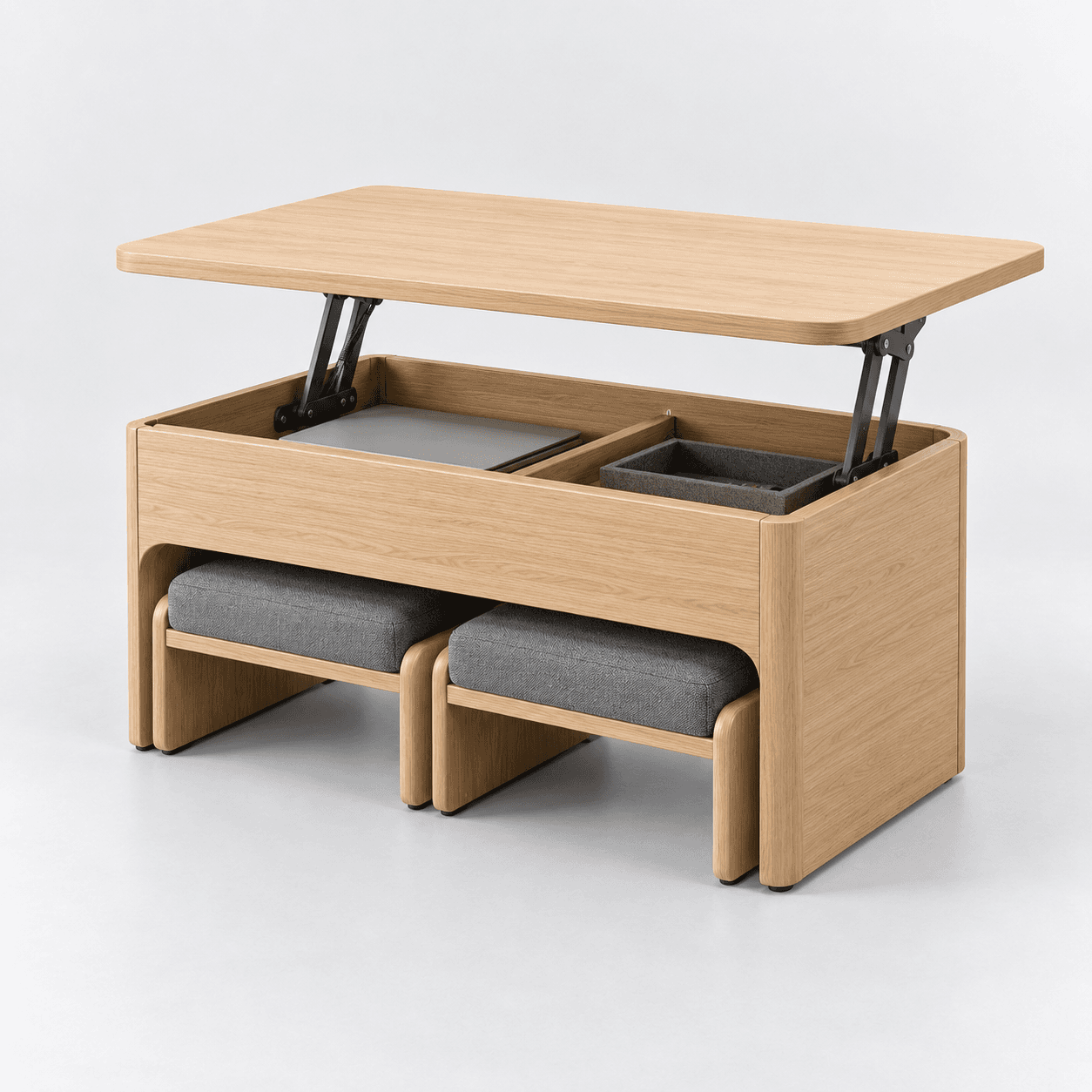 Lift-top Coffee Table in its alternate configuration